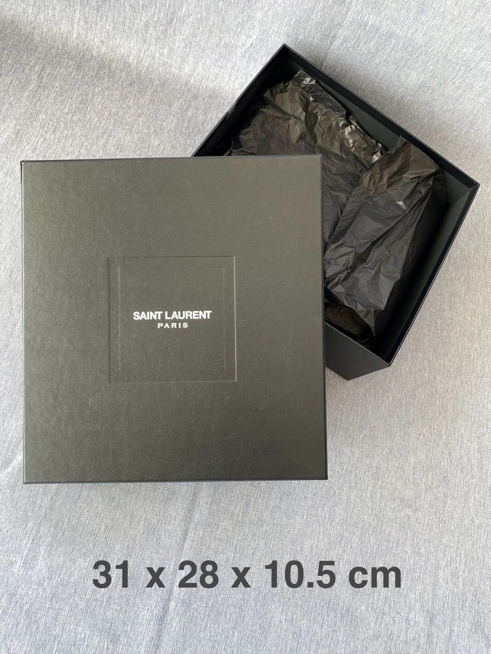 Authentic SAINT LAURENT | Bag Bootie Box with Tissue Gift Decoration Storage